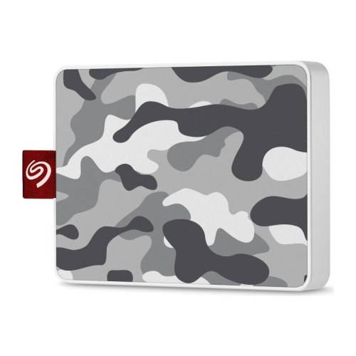 Ssd seagate one touch special edition 500gb usb 3.0 camo white/gray