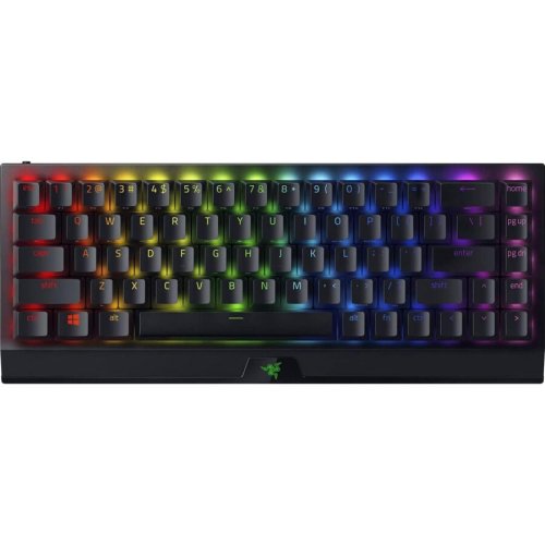 Tastatura gaming mecanica razer blackwidow v3 mini, wireless hyperspeed, format 65%, iluminare chroma rgb, switch razer green, negru