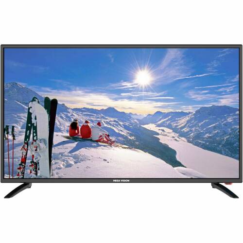 Televizor led mega vision mv40fhd703, 101 cm, full hd, negru