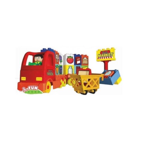Androni giocattoli set unico camion cu o figurina 40 piese