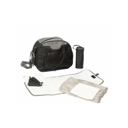 Bo jungle - geanta multifunctionala cu accesorii incluse pentru bebelusi neagra