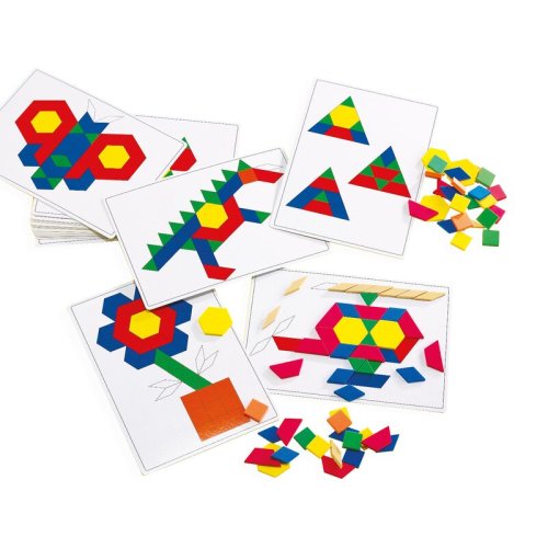 Edx education - set creativ cartoane de lucru mozaic cu modele pentru forme geometrice
