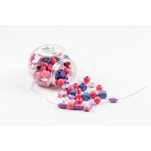 Egmont toys - set margele , in borcan, roz