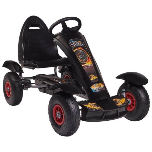 Kidscare - kart cu pedale f618 air negru
