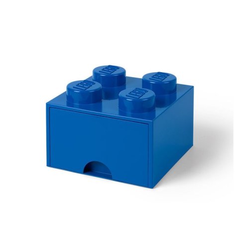 Lego - cutie depozitare 2x2 cu sertar, albastru