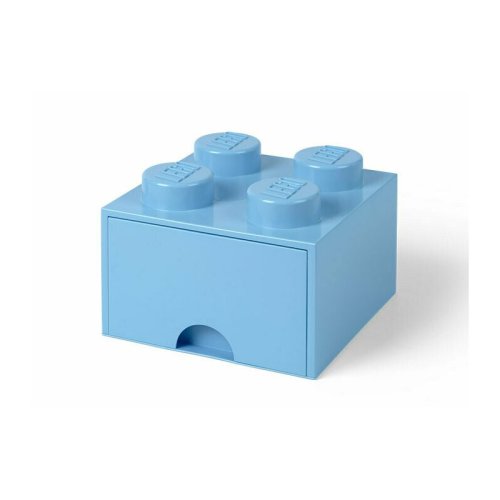Lego - cutie depozitare 2x2 cu sertare albastru