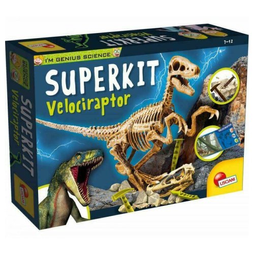 Lisciani - experimentele micului geniu - kit paleontologie velociraptor