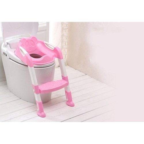 Little mom - reductor toaleta cu scarita simple chair pink
