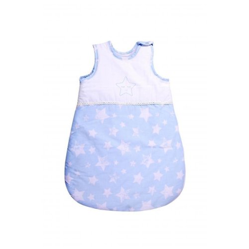 Lorelli - sac de dormit de vara, 60 cm, 0-6 luni, cu broderie, blue stars