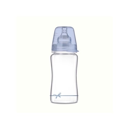 Lovi - biberon sticla diamond glass 250 ml baby shower baiat - 74/204boy