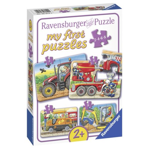 Ravensburger - primul meu puzzle utilaje agricole, 2/4/6/8 piese