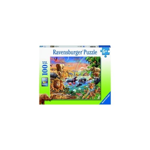 Ravensburger - puzzle izvor in jungla, 100 piese