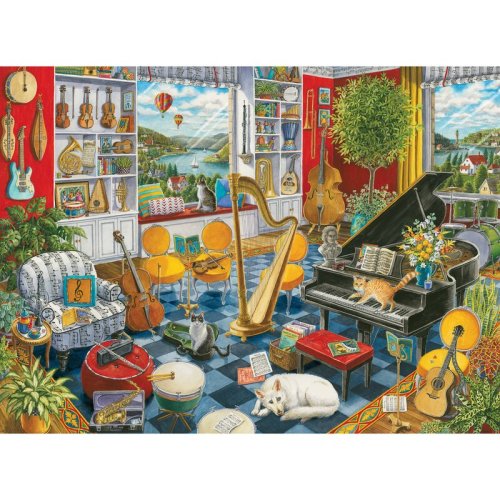 Ravensburger - puzzle peisaje sala de muzica puzzle copii, piese 500