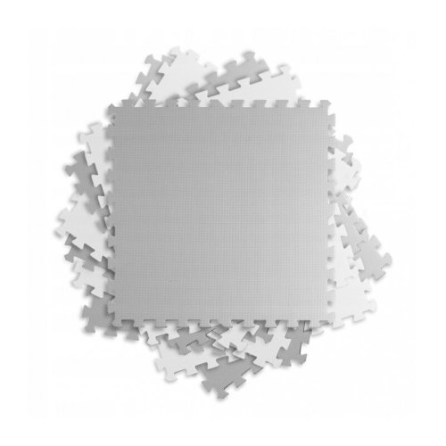 Ricokids - covoras puzzle, 180x180 cm, alb/gri