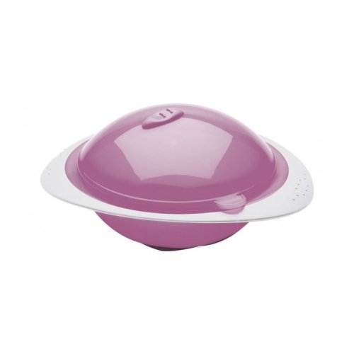 Thermobaby - castron cu capac pentru microunde orchid pink