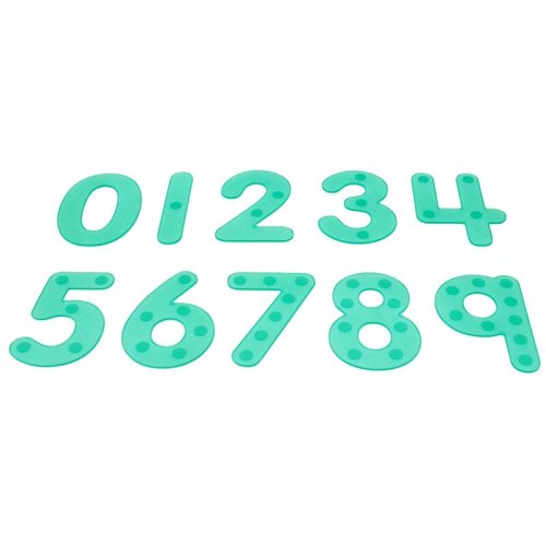 Tickit - set de numere amuzante cu buline, pentru trasat, verde
