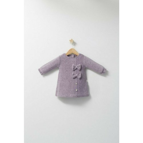 Tongs baby - rochita cu fundite pentru fetite ballon, (culoare: mov, marime: 12-18 luni)