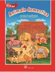 3-4 ani - animale domestice - carte de colorat