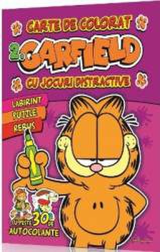 Garfield vol.2 carte de colorat cu jocuri distractive