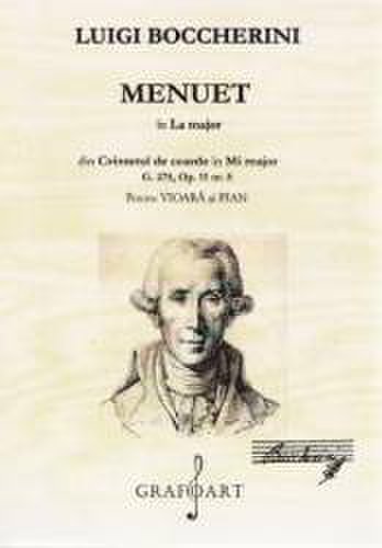 Corsar Menuet in la major pentru vioara si pian - luigi boccherini