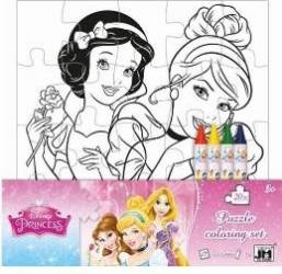 Puzzle de colorat set princess