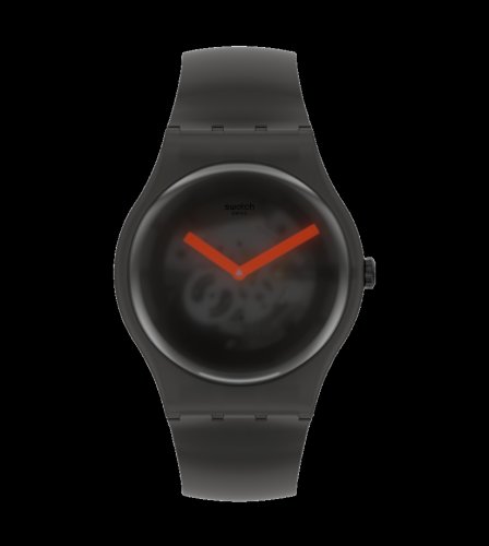 Ceas swatch, black blur quartz transparent suob183