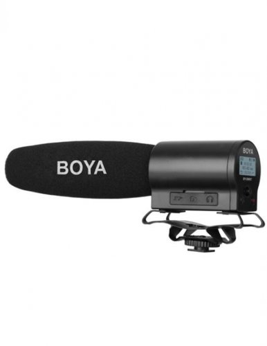 Boya by-dmr7 microfon shotgun cu flash recorder integrat