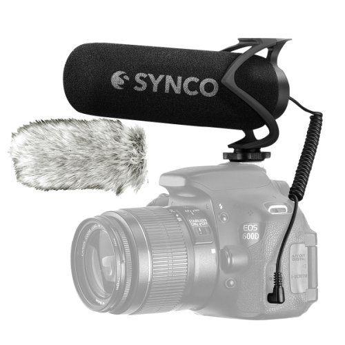 Synco mic-m2 microfon pentru aparat foto si smartphone 