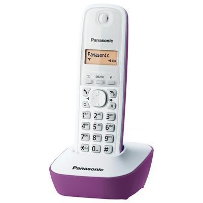 Telefon dect alb/violet, kx-tg1611fxf, Panasonic, testare in showroom