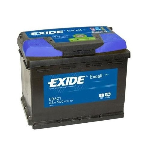 Baterie auto exide excel 62ah eb621
