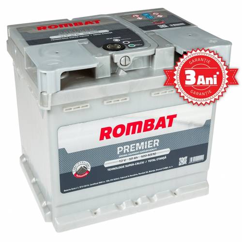 Baterie auto Rombat premier 50ah 500a 12v