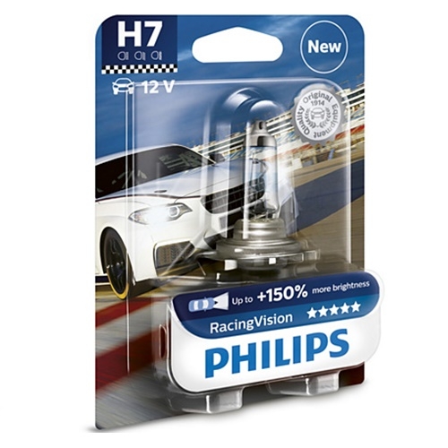 Bec auto far halogen philips h7 racingvision 150 12v 55w