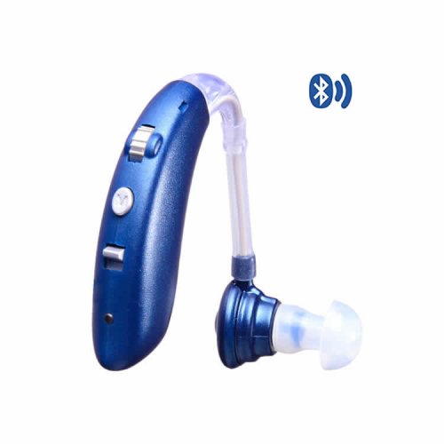 Aparat auditiv reincarcabil cu functie bluetooth audisound g-25-bt - blue edition