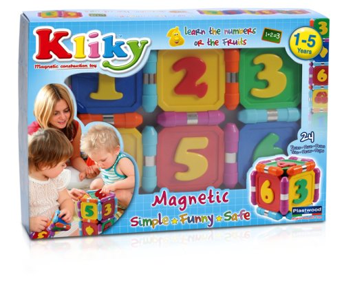 Set constructie magnetic numere 24 piese kilky supermag