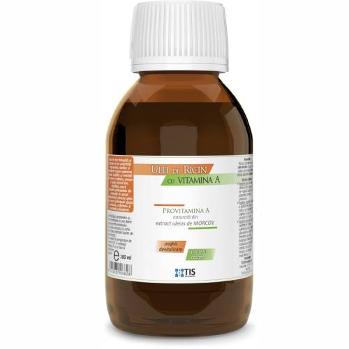 Tis-farmaceutic Ulei de ricin, cu vitamina a, 100ml