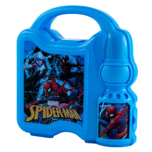Caserola pentru pranz cu sticla de apa spiderman