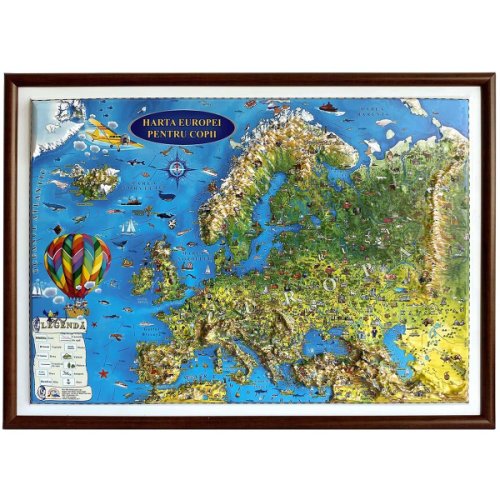 Harta europei pentru copii eurodidactica 3d