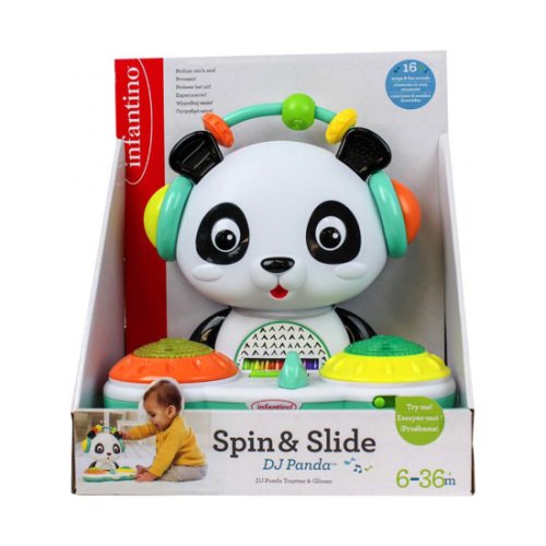 Jucarie bebelusi b kids, dj panda, spin & slide 
