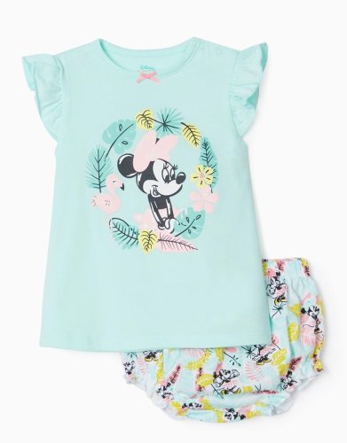 Pijama pentru bebelusi, cu maneca scurta, zippy, minnie mouse
