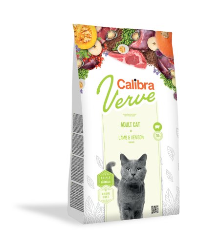 Calibra cat verve grain free mature 8+ lamb & venison, 750 g