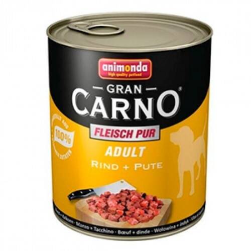 Hrana umeda caini, grancarno adult dog vita + curcan, 800 g