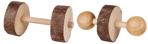Set de gantere din lemn, ø 4.5 x 9 cm, 2 buc. 6195