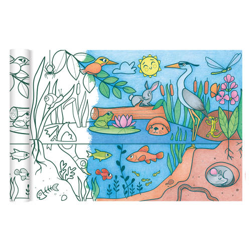 Desene de colorat în rolă - ecosistemul