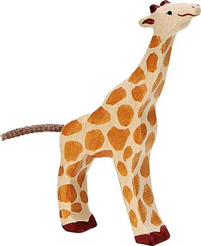 Figurină din lemn - girafă mică