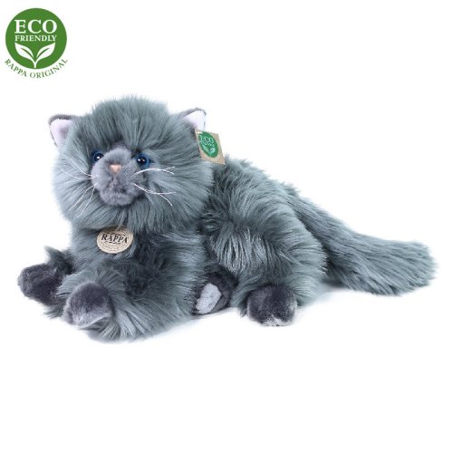 Jucărie din pluș - pisică persană gri, 30 cm