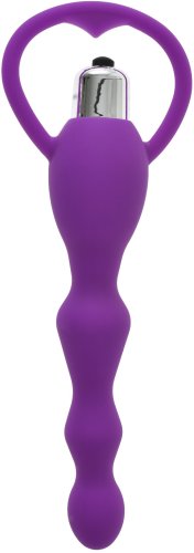 Bile anale silkey 10 moduri vibratii silicon purple 17 cm mokko toys