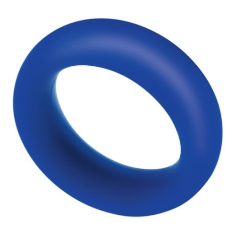 Inel de penis silicone extra thick albastru