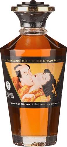 Shunga Erotic Art Ulei afrodisiac caramel kisses cu efect de incalzire 100ml