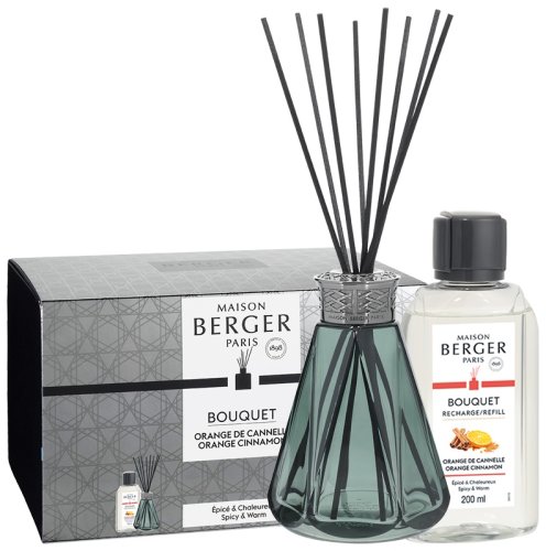 Maison Berger Difuzor parfum camera berger vintage pyramide vert cu parfum orange de cannelle 200ml