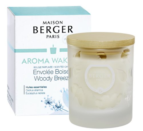 Lumanare parfumata berger aroma wake-up woody breeze 180g